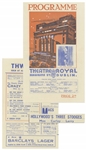 Dublins Theatre Royal Programme Advertising The Three Stooges on Its Cover, Where They Debuted on 26 June 1939 -- 4pp. Including Covers Measures 6.25 x 10 Folded -- Very Good